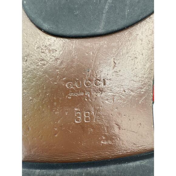 Gucci Kika Interlocking GG Web Thong Flip Flop Sandals EU 38.5 US 8.50 - Picture 13 of 14